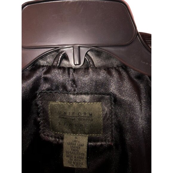 Uniform John Paul Richard Women's Black Genuine Leather Jacket Pre-Owned Size S - Picture 6 of 12